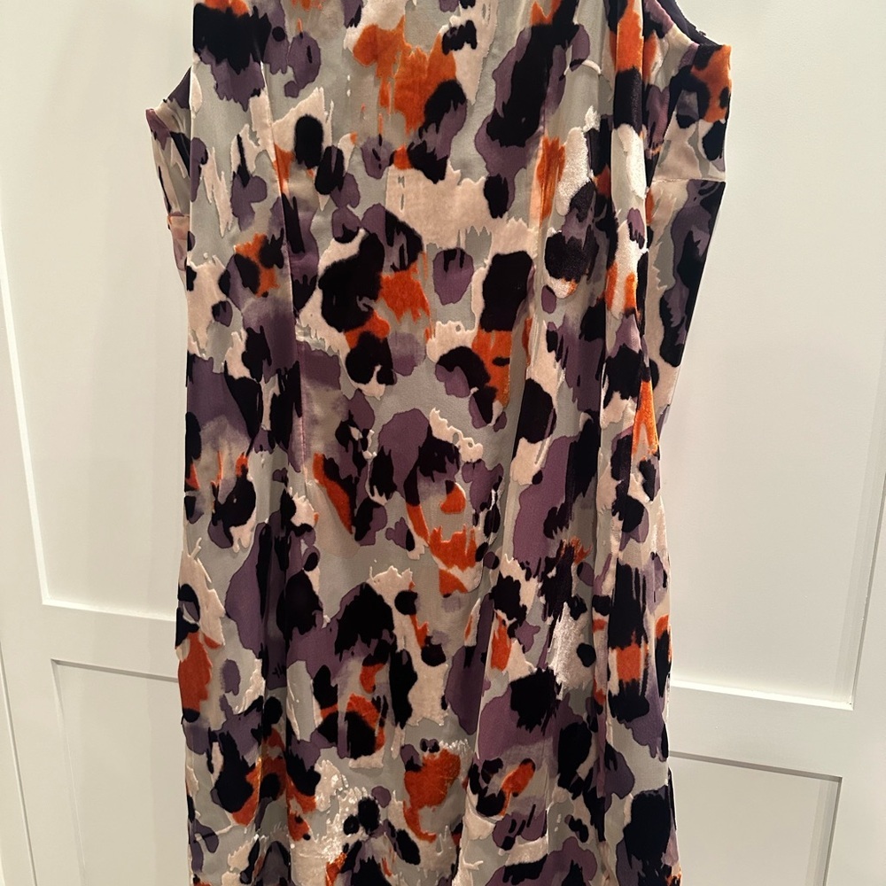 Cabi Radiant Velvet Burnout Dress-Purple-adjustable straps-Sz Med Whimsigoth - Picture 2 of 6